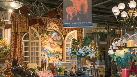 Inside the Hydro Majestic Pavillion, memorabilia from bygone glory days. [5483]