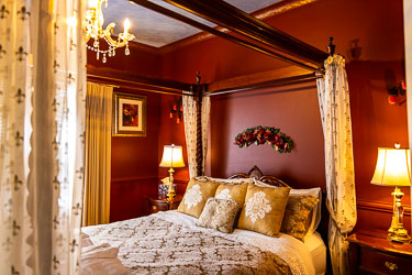 Lavish interior design of our Strawberry Patch bedroom. [5705]