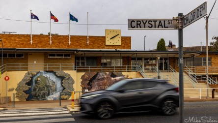 The Broken Hill railway station in Crystal Street opened in 1919 with a line to Menindee, but it was not until 1927 until it was linked to the rest of the NSW system. [2787]