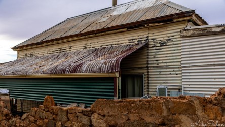 This old house in Broken Hill is liberally clad in corrugated steel. [3083]