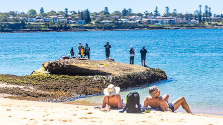 The enjoyment of Jibbon Beach, fisherfolk and sunbakers. [6483]