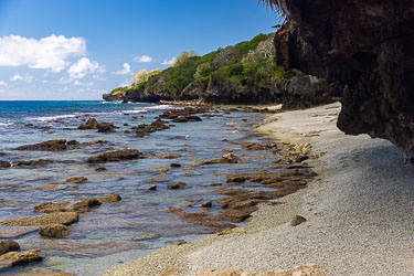 Typical of Christmas Island beaches: beautiful, deserted, rocky, unwelcoming to swimmers. [0150]