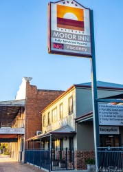 The Saltbush Motel on Lachlan Street Hay was our abode for two one-night stays. [5060]