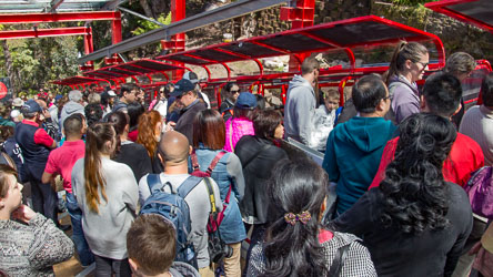 THere`s no doubt about the popularity as the Scenic Railway boards at Katoomba. [1624]