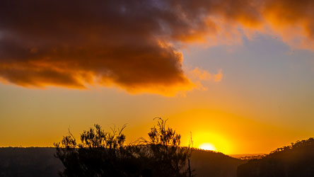 As the sun dips behind the hills, beautiful light falls upon the other photos in this set. [5740]
