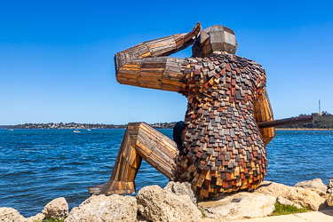 Theme: The Ocean's Return. Seba's Song sits facing the estuary and the ocean. The best way to view her is from the water (like a kayak), as she is focused on the movement of the rivers and mountain water flowing back into the ocean, completing the cycle. [9626]