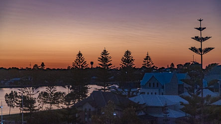 Sunset overlooking the entrance to Mandurah estuary. [9578]