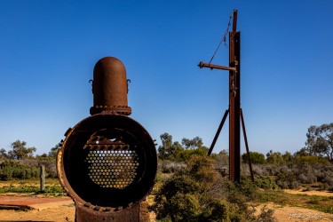 Old boiler from a steam engine used at the Kinchega woolshed, around 1875. [2366]