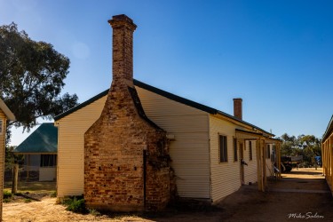 The  cookhouse is among several outhouses to the Kinchega woolshed. This restored building is still used as a kitchen. [2367]