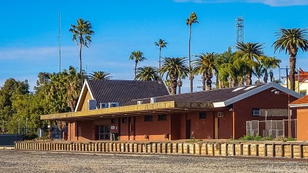 Once the gateway to Melbourne, now a bus depot — the architecture still waiting for the next train that never comes. [5320]