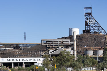 Glimpse of the Mount Isa MInes and processing plants, all that visitors are able to see. [6843]