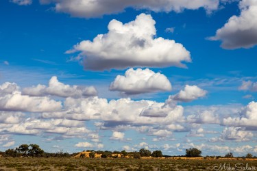 The dunes rise gently from the plains — a sweep of orange beneath a sky of restless clouds. [4884]