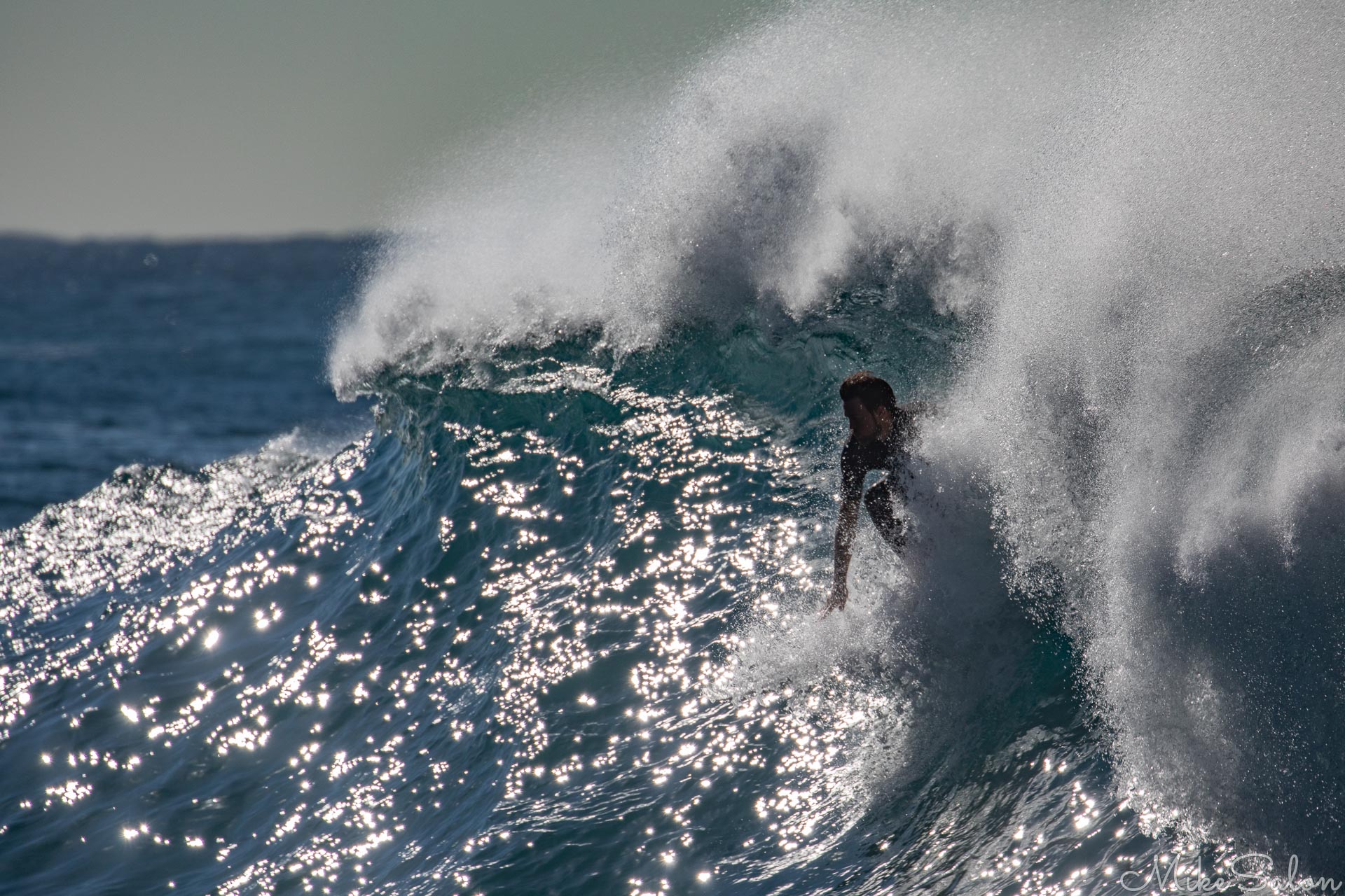 Wild Surf at Bronte : Hanging in there in a wild surf at Bronte Beach. (0D0A5448.jpg)<br>Camera: Canon EOS 5D Mark IV