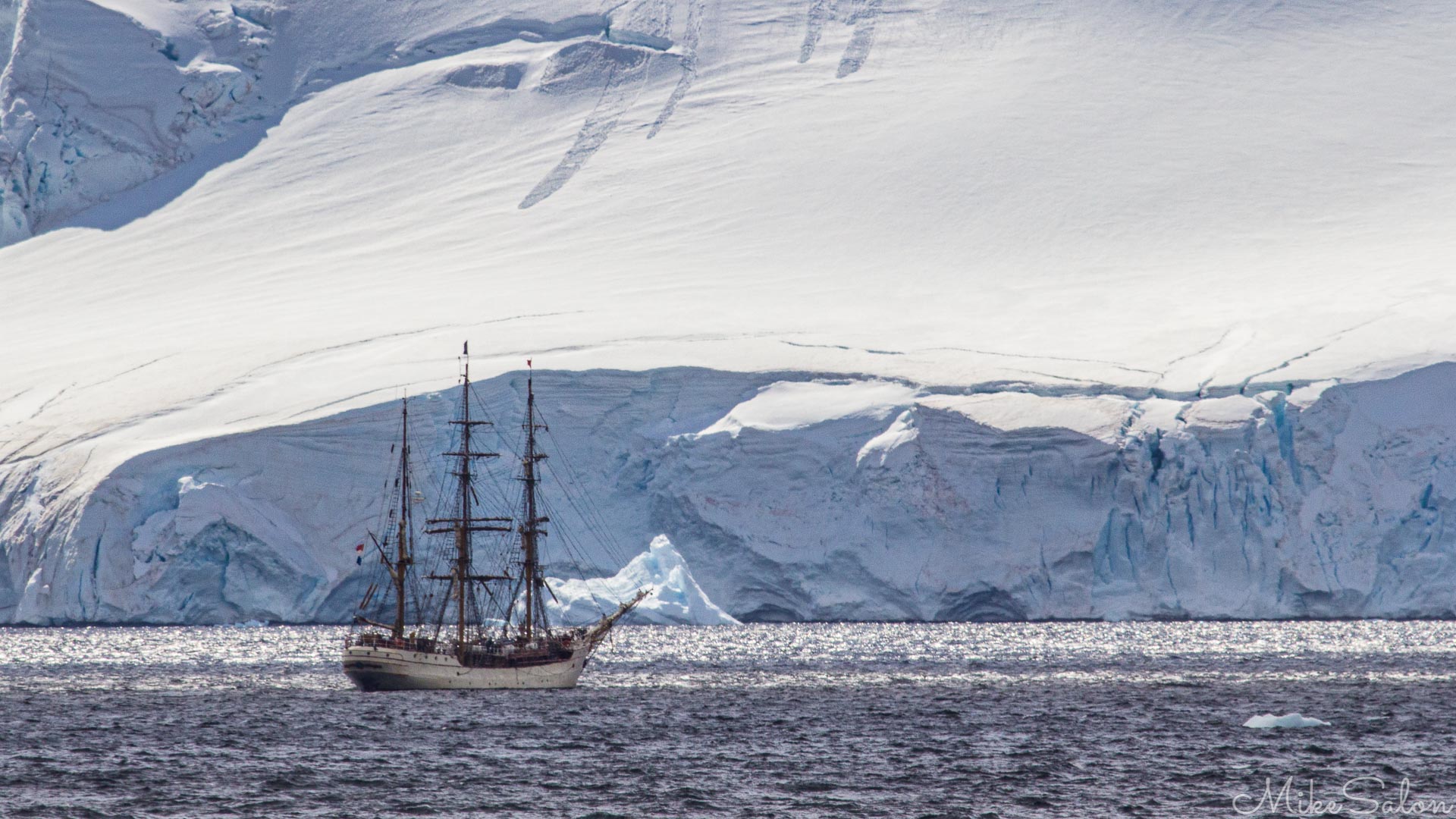 Long Way From Home : Dutch training ship in the Gerlache Strait. (IMG_6901.jpg)<br>Camera: Canon EOS 60D
